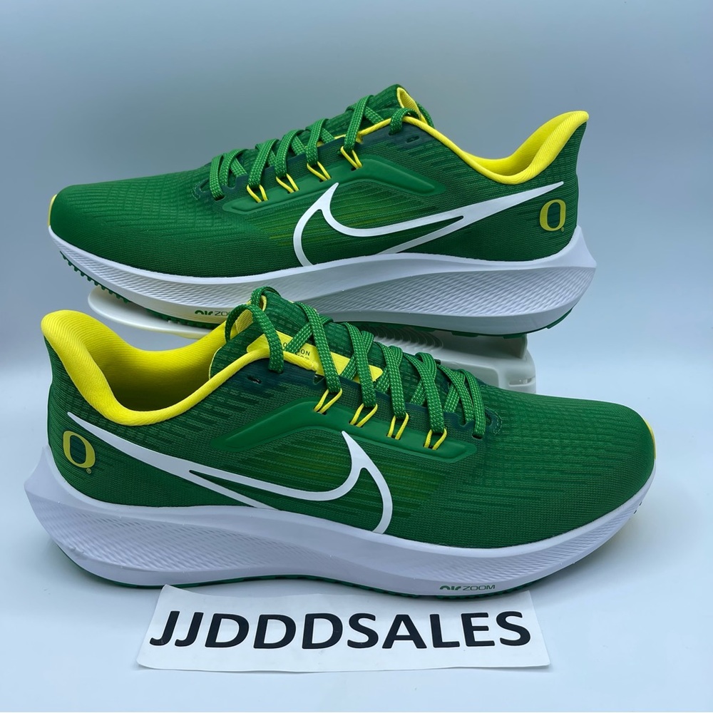 Nike Zoom Pegasus 39 Oregon Ducks Green Running Shoes DR1970-300 Men's Sz 10 NEW